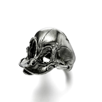 Duck Ring | 925 Sterling Silver | oxidized black and polished