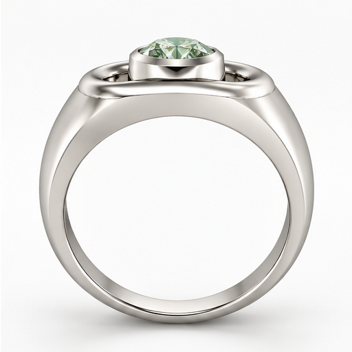 Silver Ring | Moving Tourmaline | 925 Sterling Silver | polished