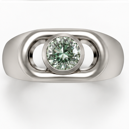 Silver Ring | Moving Tourmaline | 925 Sterling Silver | polished